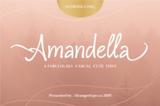 Amandella: A Charming Script Font for Editorial Design