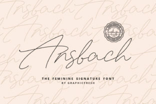 Ansbach: A Light Handwritten Font for Editorial Design
