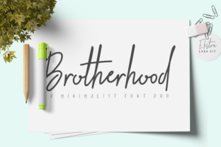 Brotherhood Duo: A Handwritten Typeface for Web Design