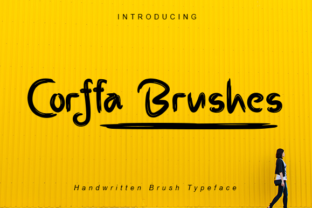 Corffa Brushes: A Handwritten Font for Makers