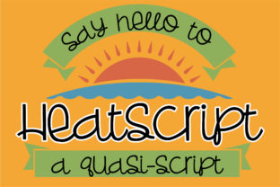 Heatscript: The Summery Handwritten Font for Small Business Branding