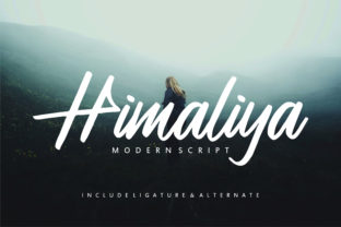 Himaliya: A Modern Handwritten Font for Editorial Design