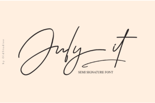 July It: A Romantic Handwritten Font for Branding