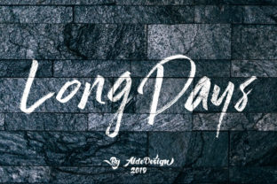 Long Days Font: Authentic Brush Script for Branding