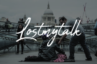 Lostmytalk: A Handwritten Font for Editorial Charm