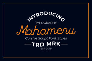 Mahameru: A Bold Handwritten Font for Branding