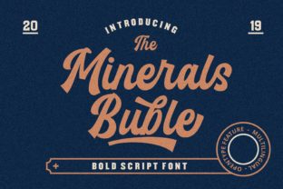 Minerals Buble: A Cool Script Font for Modern Branding