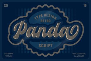 Panda: A Vintage Script Typeface for Editorial Impact