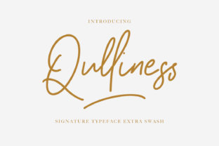 Qulliness: A Handwritten Font for Makers and Sellers