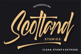Scotland Stories: A Bold Handwritten Font for Campaigns