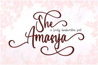 She Amasya: A Romantic Script Typeface for Editorial Design