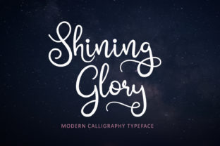 Shining Glory: A Modern Script Font for Polished Branding