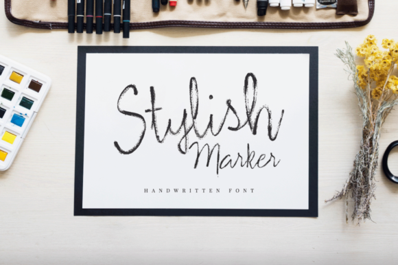 Stylish Marker: A Handwritten Typeface for Editorial Design