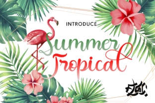 Summer Tropical Font: A Designer's Take on Vibrant Branding