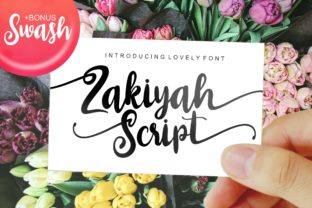 Zakiyah: A Handwritten Font for Modern Editorial Design